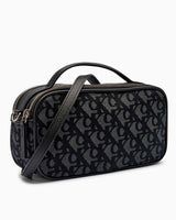 Calvin Klein Monogram Desenli Çapraz Askılı Kadın Camera Bag Black