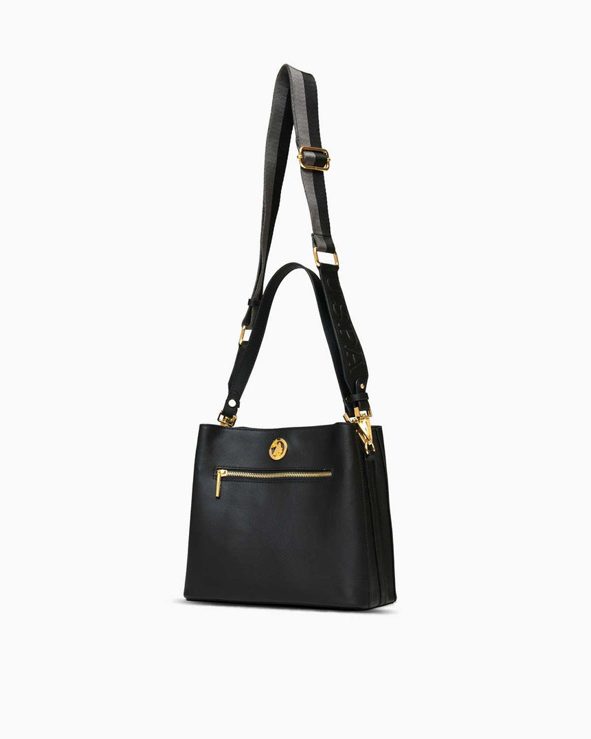 Us Polo Assn Fermuar Detaylı El Çantası Siyah