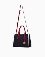 Us Polo Assn Logo Detaylı Aksesuarlı El Çantası Lacivert - Kırmızı