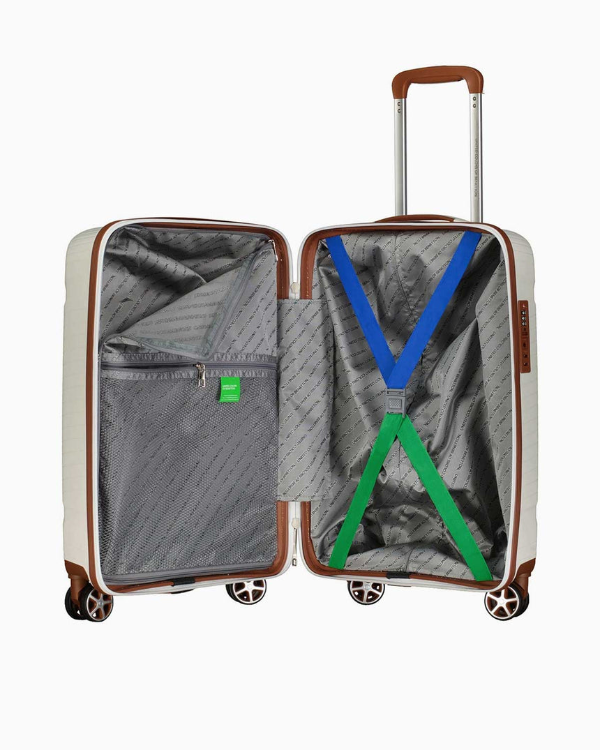 Benetton Trolley Sert Kabuklu Kabin Boy Valiz