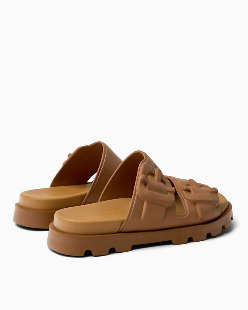 Camper Brutus Çift Bantlı Terlik Kahverengi