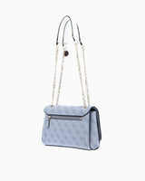 Guess Noelle Convertible Satchel Çapraz Askılı Çanta Light Blue Logo