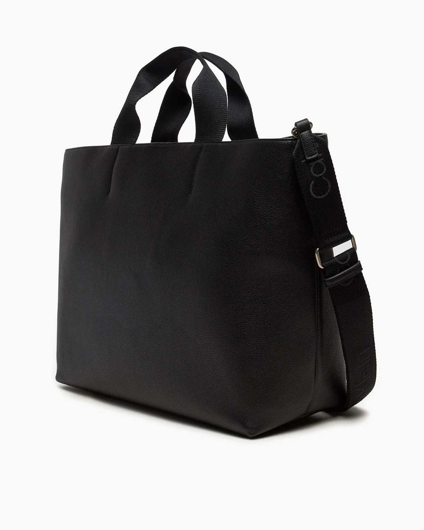 Calvin Klein Jeans Over Webbing Tote El Çantası Black