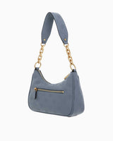 Guess Izzy Peony Zincir Detaylı Omuz Çantası Light Denim Logo