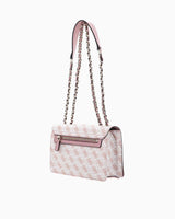 Guess Monogram Baskılı Omuz Çantası Light Rose Logo