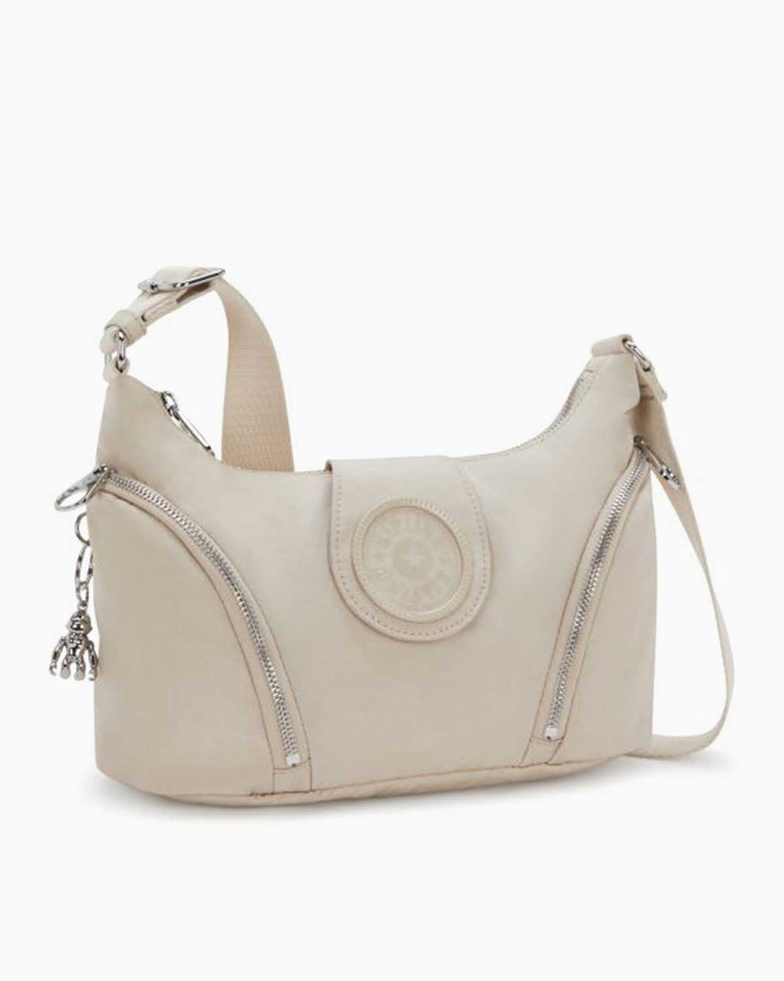Kipling Sera M Charm Çapraz Askılı Çanta Beige Spice