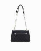 Guess Noelle Convertible Satchel Çapraz Askılı Çanta Coal Logo