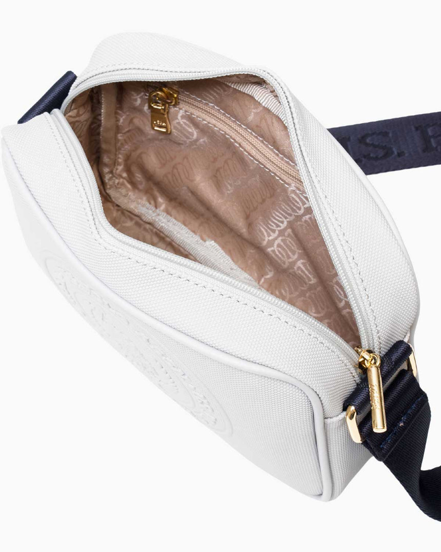 Us Polo Assn Mini Cüzdan Detaylı Çapraz Askılı Çanta Beyaz