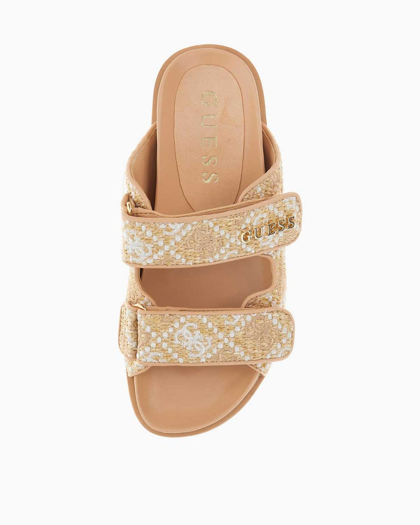 Guess Fadelizz Çift Bantlı Terlik Cream