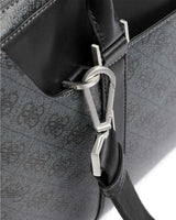 Guess Monogram Baskılı Evrak Çantası Black