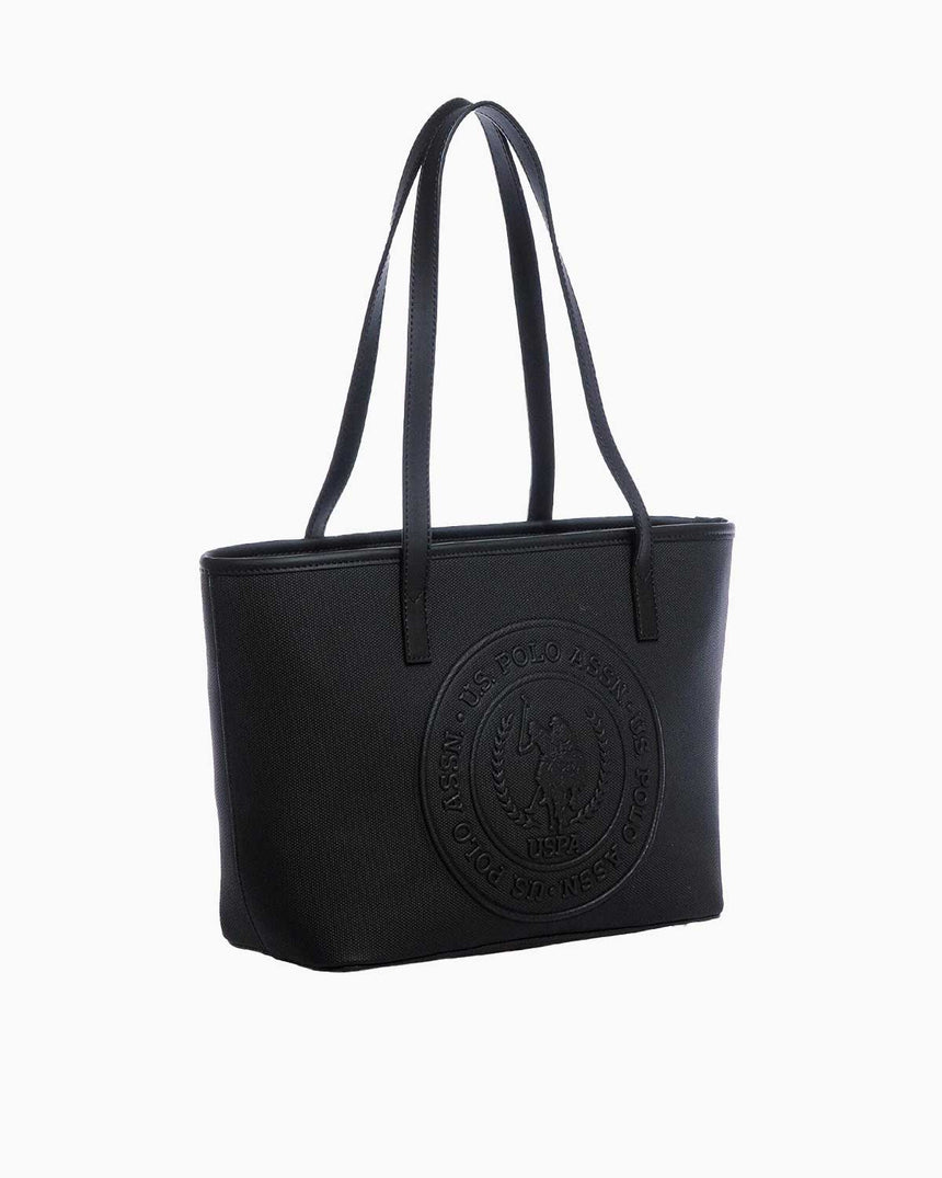 Us Polo Assn Logo Baskılı Omuz Çantası Siyah