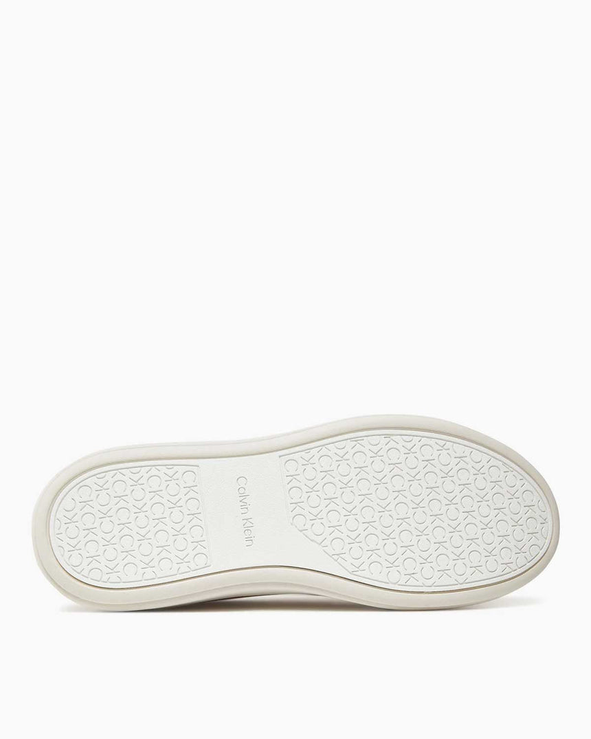 Calvin Klein Yükselen Tabanlı Süet Detaylı Kadın Sneaker Crystal Gray/Moss Gray