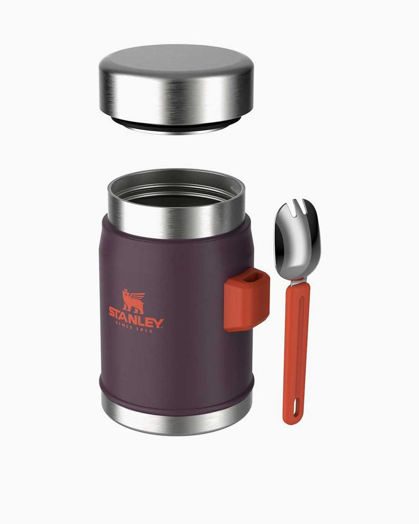 Stanley Efsane Klasik Seri-0.40 Litre Çelik Kaşıklı Yemek Termosu Plum