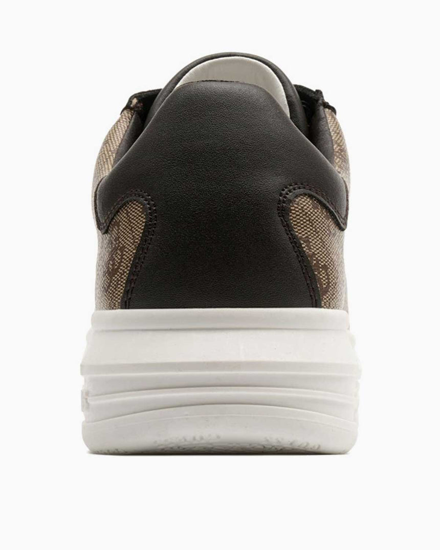 Guess Vibo Cupsole Monogram Sneakers Beige / Brown