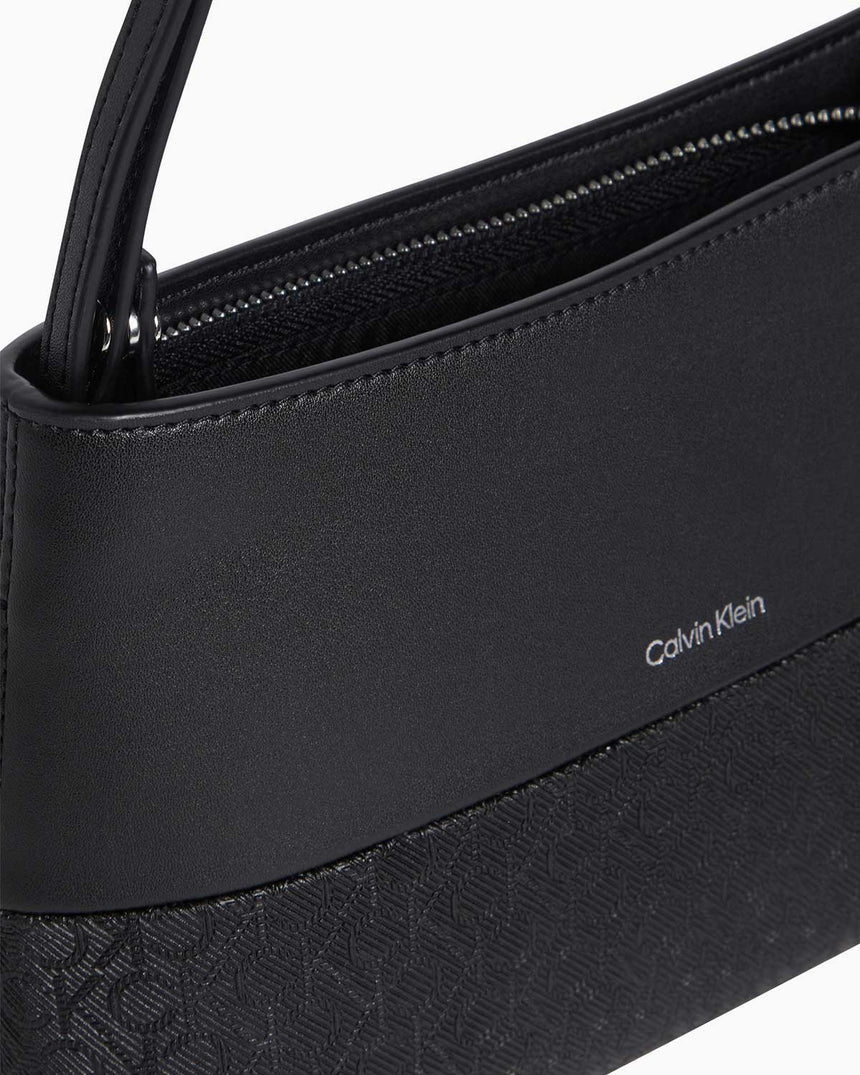 Calvin Klein Mix Media Convertible Bag Mono Omuz Çantası CK Black