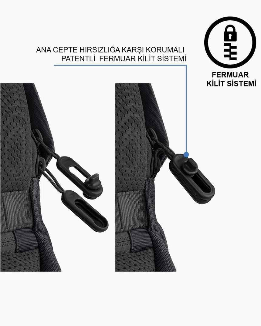 XD Design Bobby Soft Anti - Theft Sırt Çantası Black