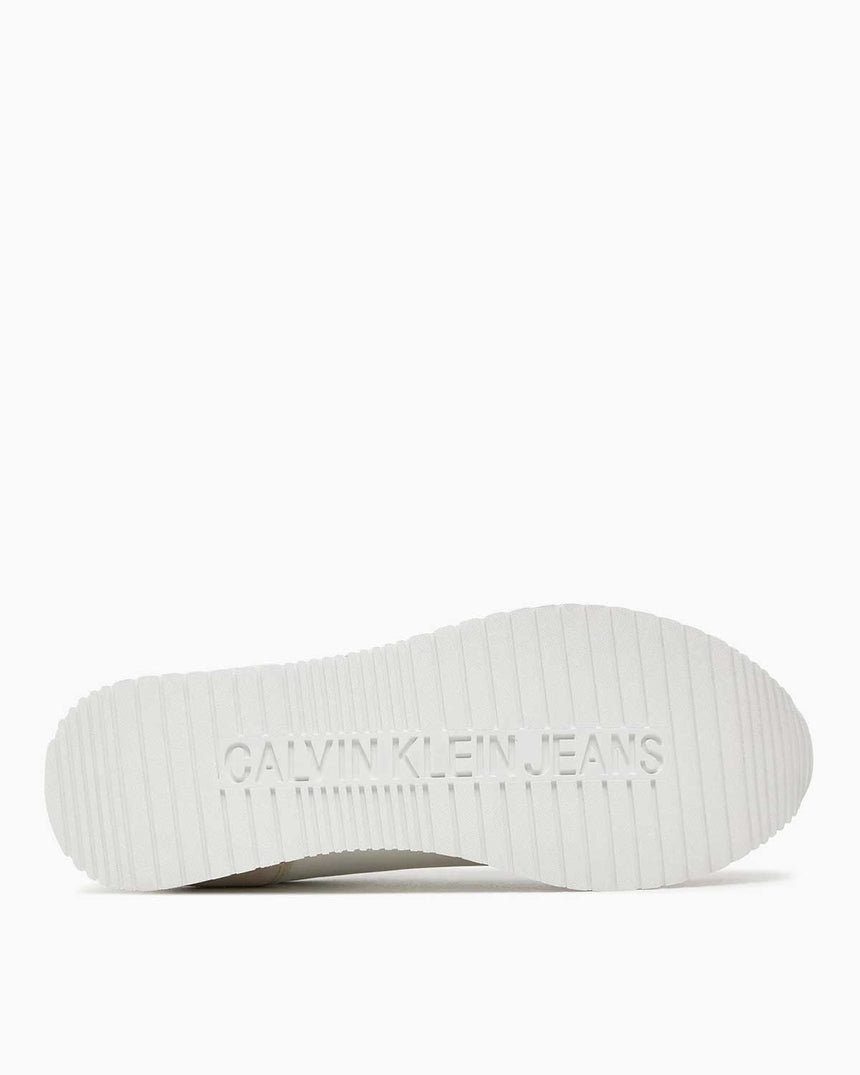 Calvin Klein Retro Runner Low Top Sneakers Triple White