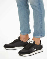 Calvin Klein Retro Runner Low Top Sneakers Black/Bright White