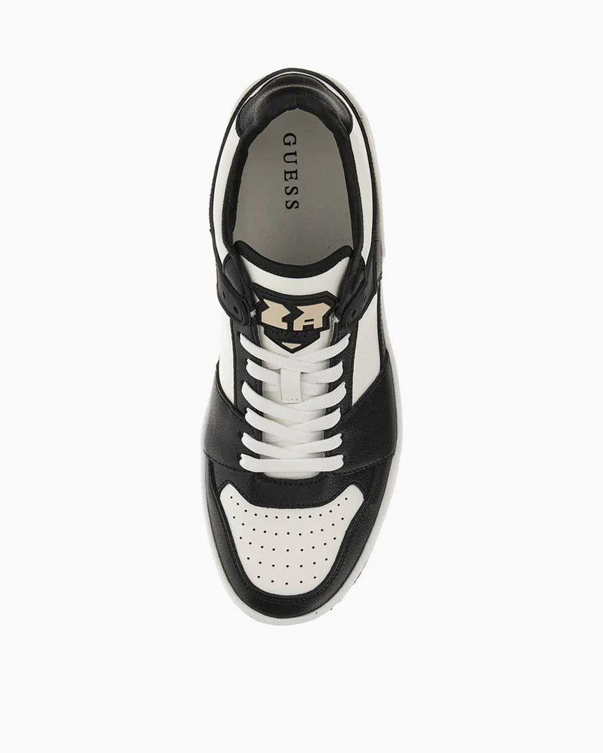Guess Sava Low Bağcıklı Sneakers Black White