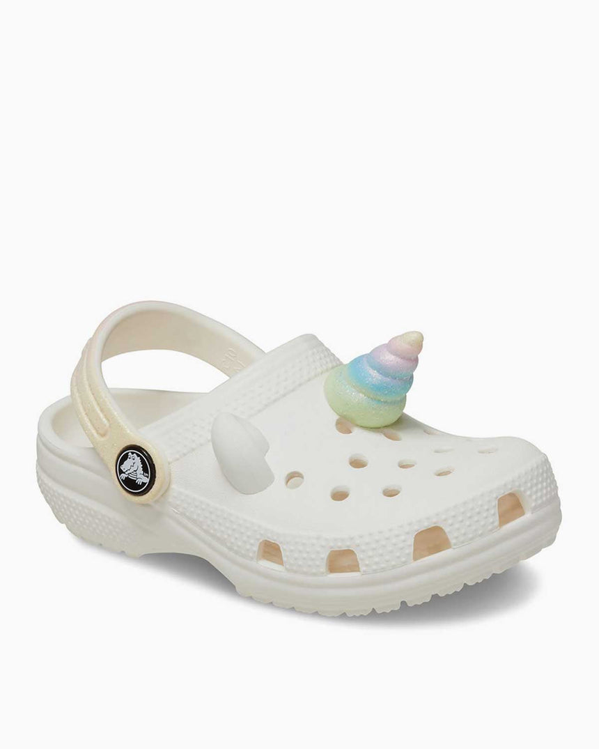 Crocs Classic Rainbow Unicorn Terlik Chalk