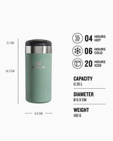 Stanley The AeroLight Transit Mug 0.35L / 12oz Termos Shale Metallic