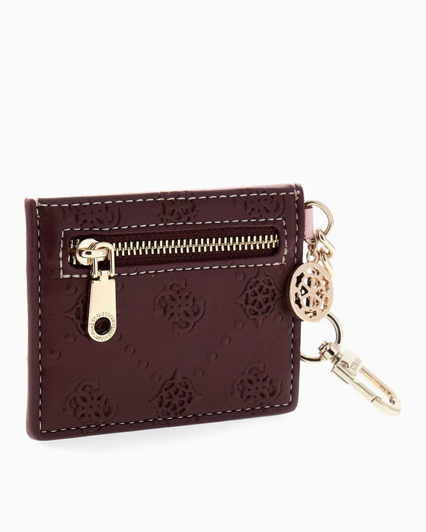 Guess Access Kadın Kartlık Detaylı Cüzdan Wine