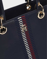 Tommy Hilfiger Kadın Chic Tote Corp El Çantası Space Blue
