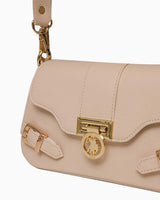 Us Polo Assn Logo Detaylı Çapraz Askılı Çanta Bej