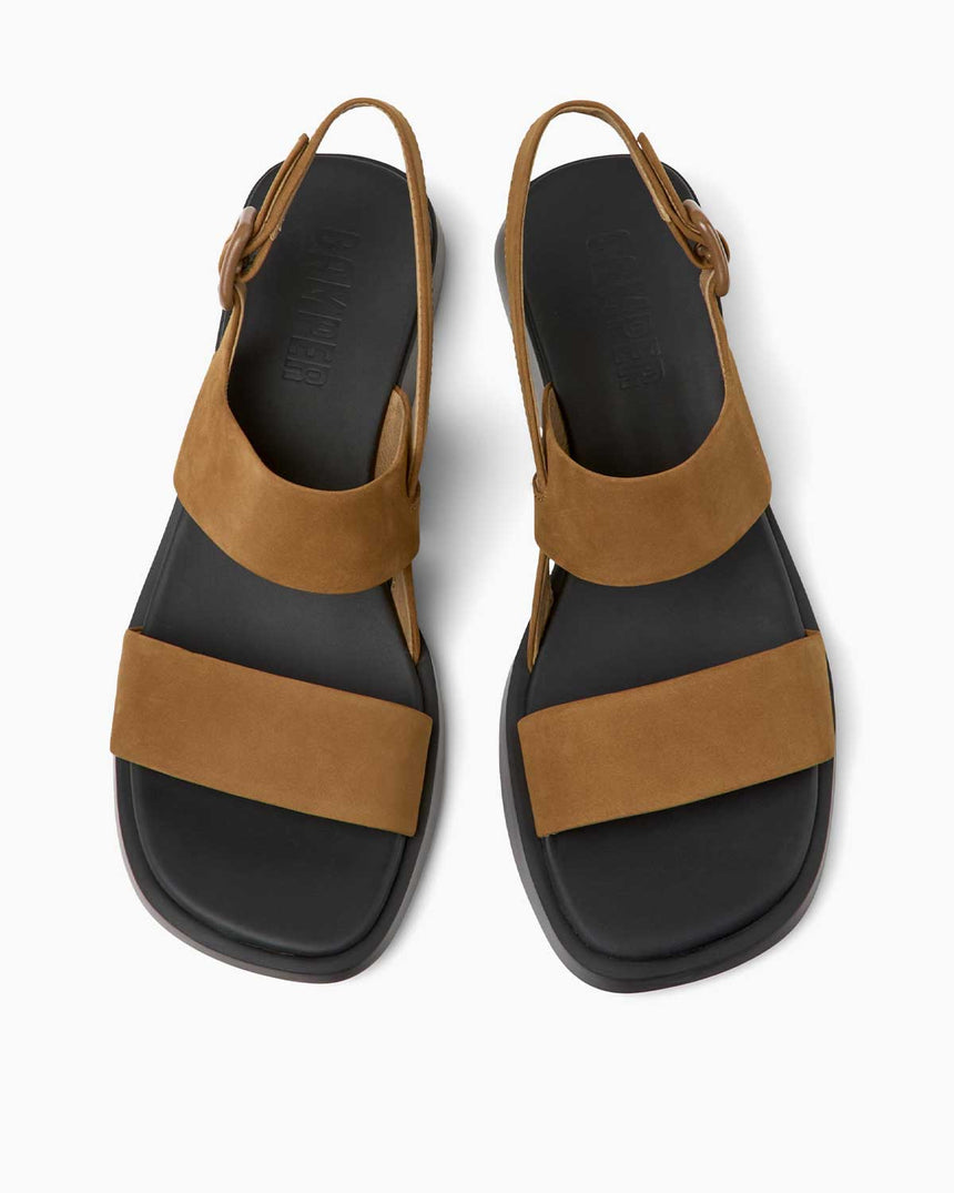 Camper Deri Sandalet Kahverengi