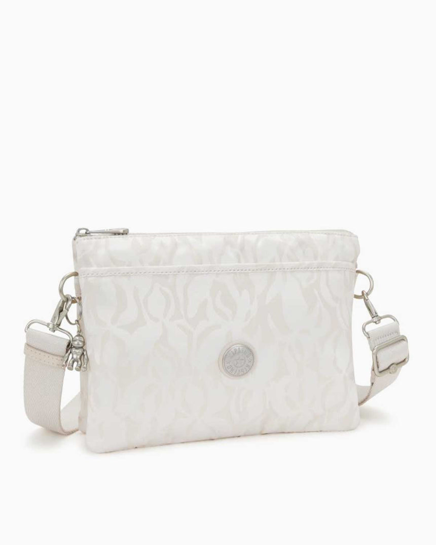 Kipling Riri  L Elevated Jacquard Kadın Omuz Çantası Palm Beige