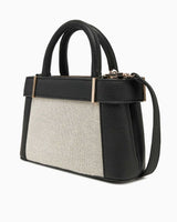 Guess Anadela Satchel Mini El Çantası Natural - Black