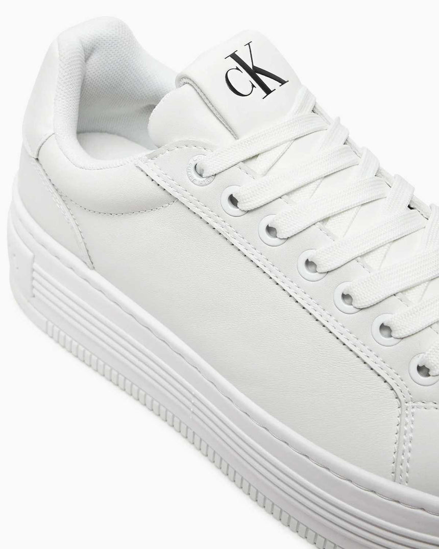 Calvin Klein Jeans Bold Platform Low Top Sneakers Triple Bright White