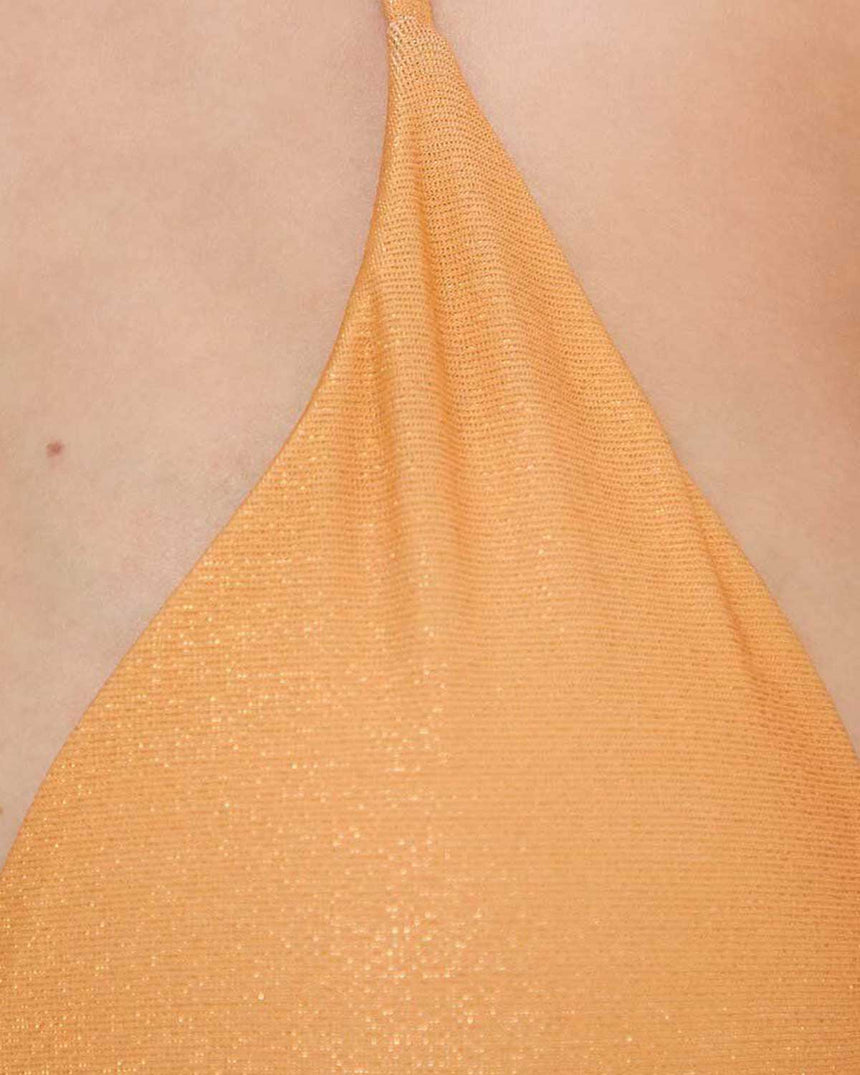 Guess Removable Padded Triangle Bikini Üstü Apricot Ice