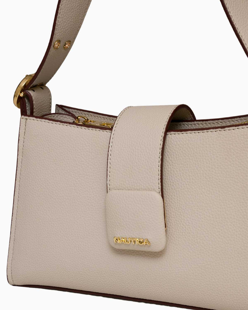 Nautica Logolu Omuz Çantası Taş