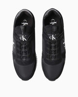 Calvin Klein Runner Sock Lace Up Sneakers Black/Bright White
