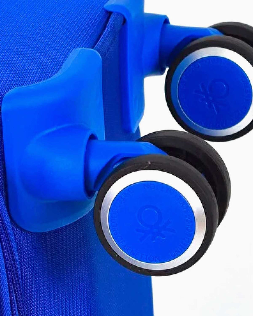 Benetton Logo Detaylı Kabin Boy Kumaş Valiz