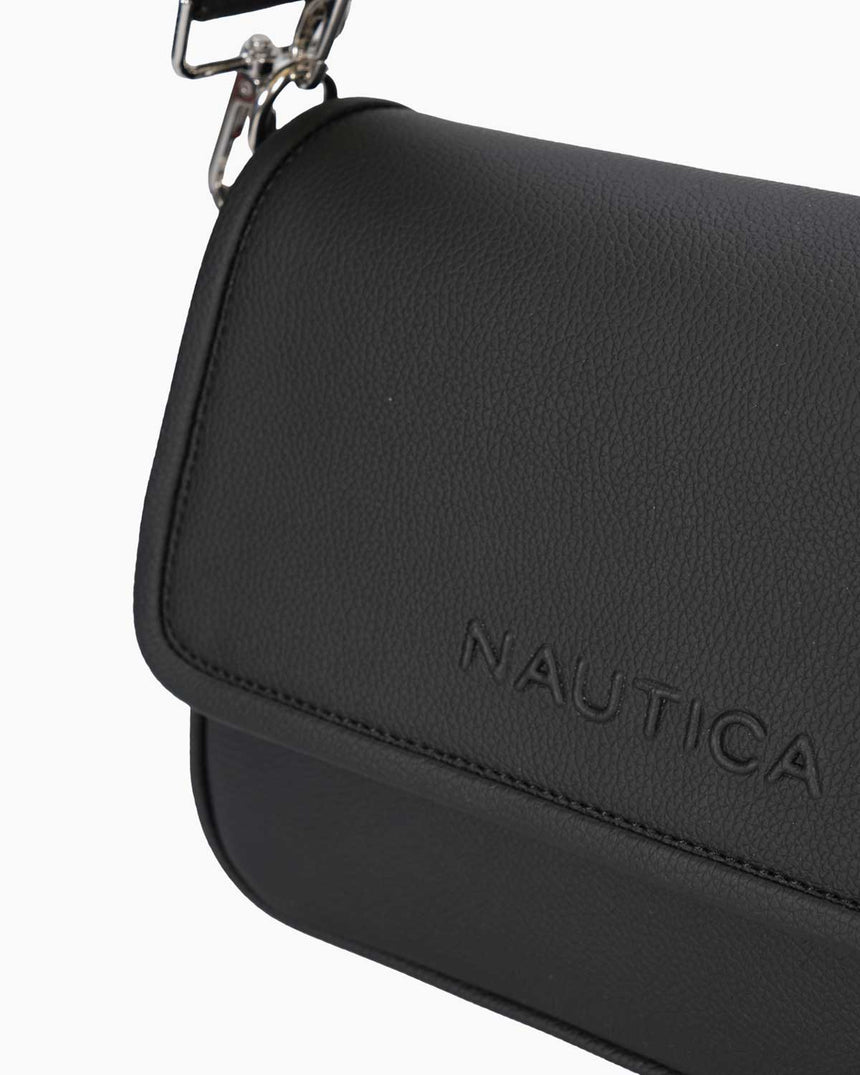 Nautica Ladies Logolu Omuz Çantası Siyah