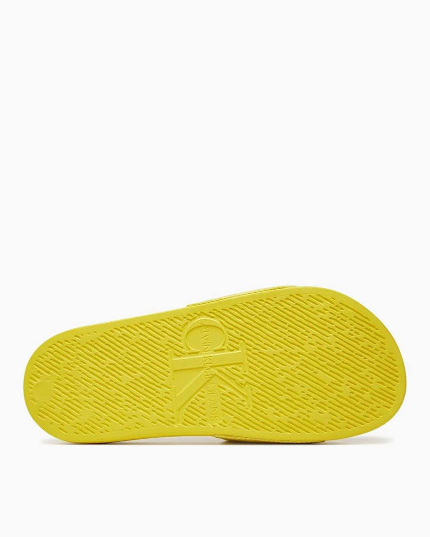 Calvin Klein Slide Monogram Flip Flops Logolu Terlik Yellow