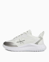 Calvin Klein Eva Runner Low Lace Mix Sneakers Bright White/Silver