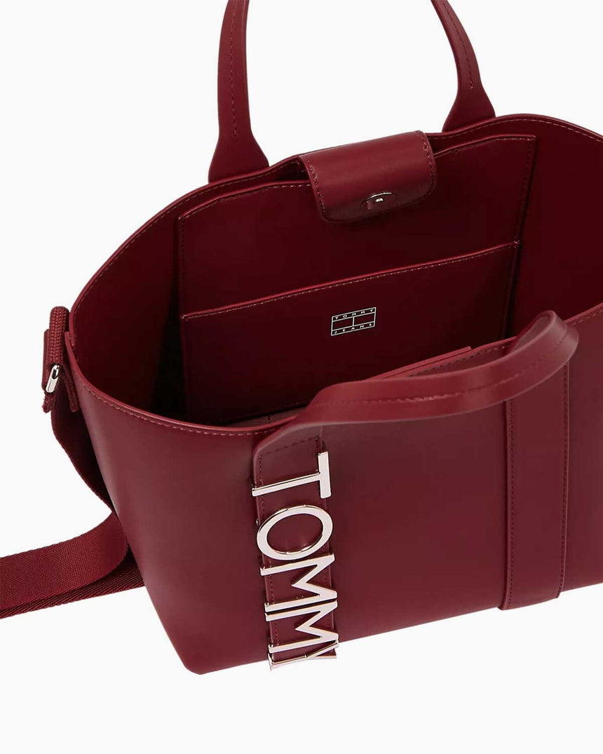 Tommy Jeans City Bold Mini Tote Çapraz Askılı Çanta Purple