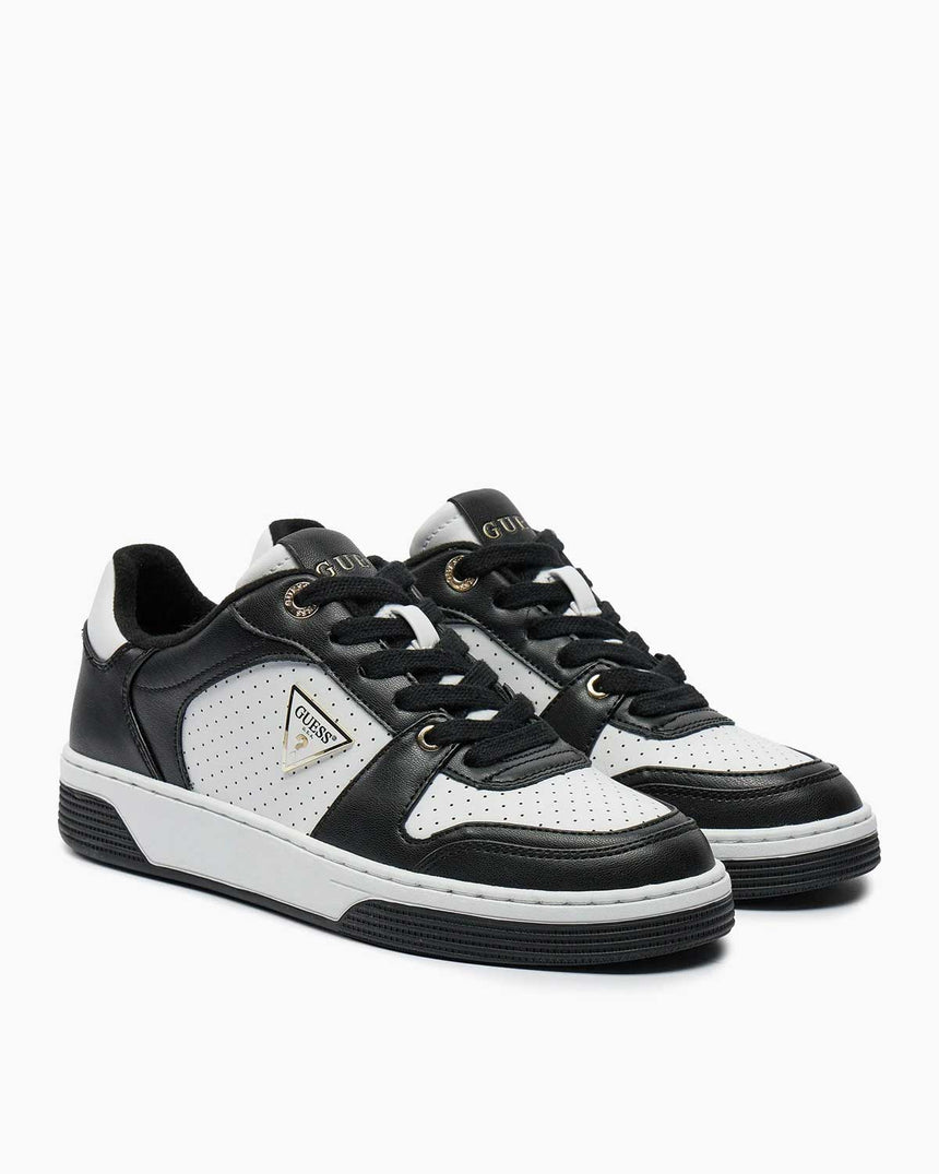 Guess Cupsole Low Logolu Sneaker White - Black