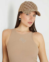 Guess Monogram Baseball Şapka Rust