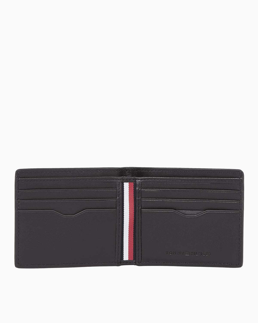 Tommy Hilfiger Th Corp Business Şerit Detaylı Cüzdan Black