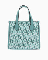 Guess Silvana Compartment Desenli El Çantası Blue Multi