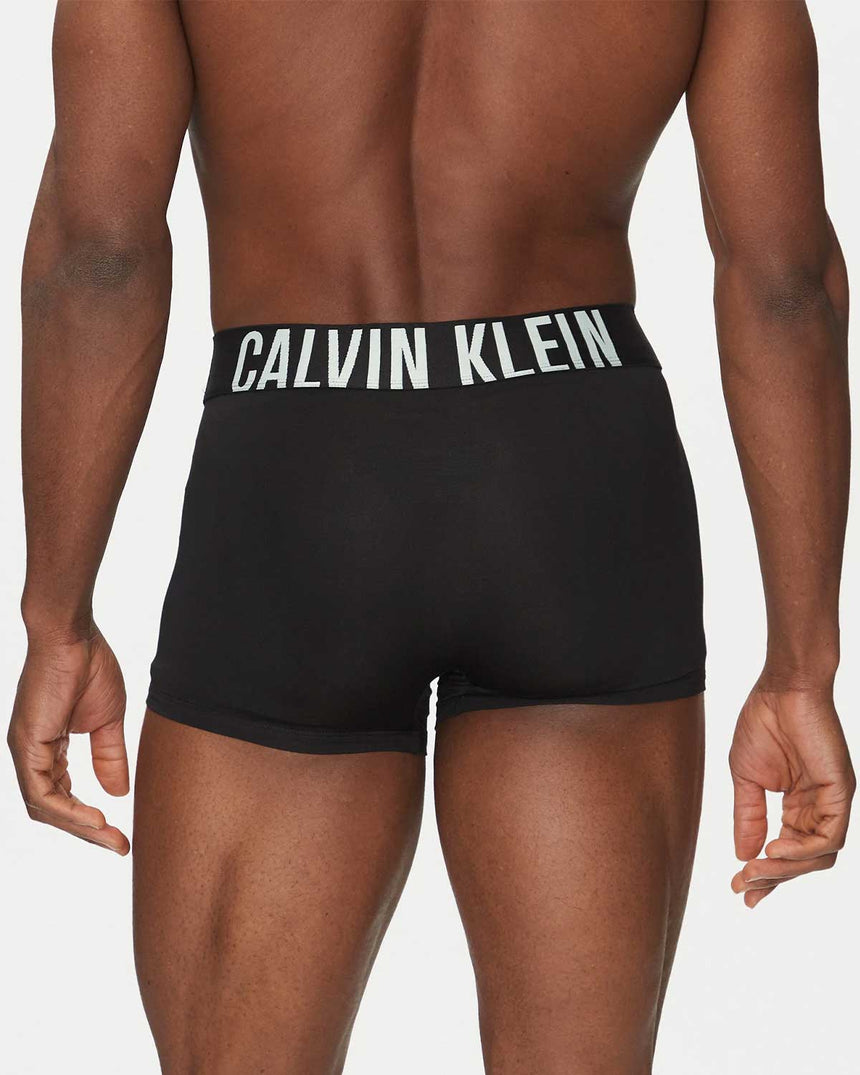 Calvin Klein Trunk Underwear Logolu Boxer Black / White