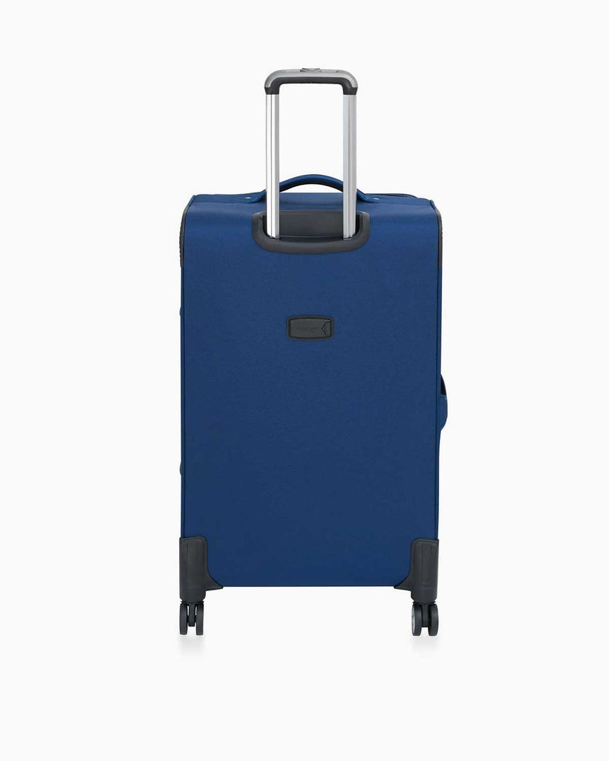 Us Polo Assn Şerit Detaylı Orta Boy Kumaş Valiz Lacivert