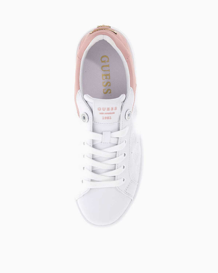 Guess Ronii Logo Detaylı Sneaker White - Pink
