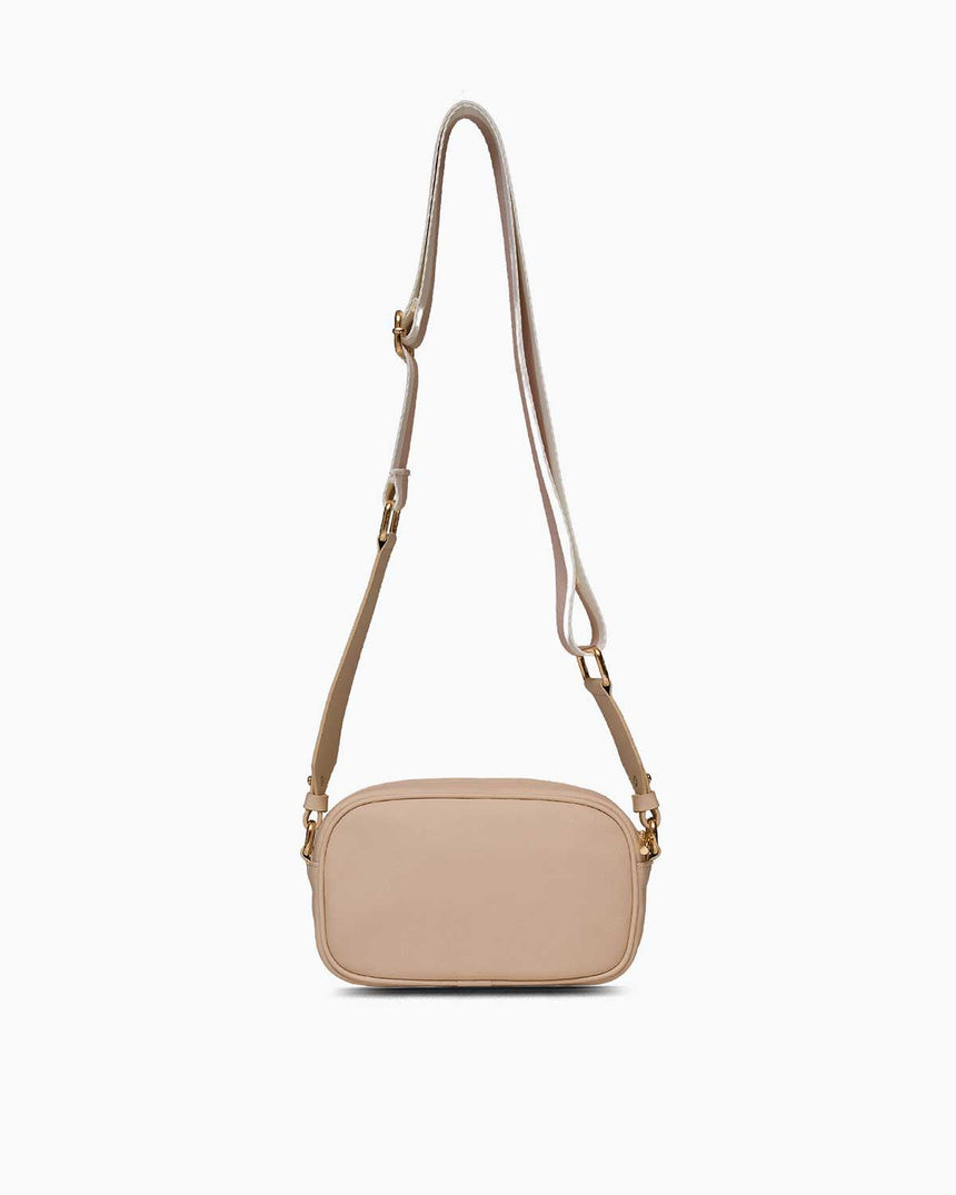 Us Polo Assn Logo Detaylı Çapraz Askılı Çanta Bej