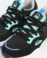 Benetton Logolu Sneaker Siyah - Beyaz