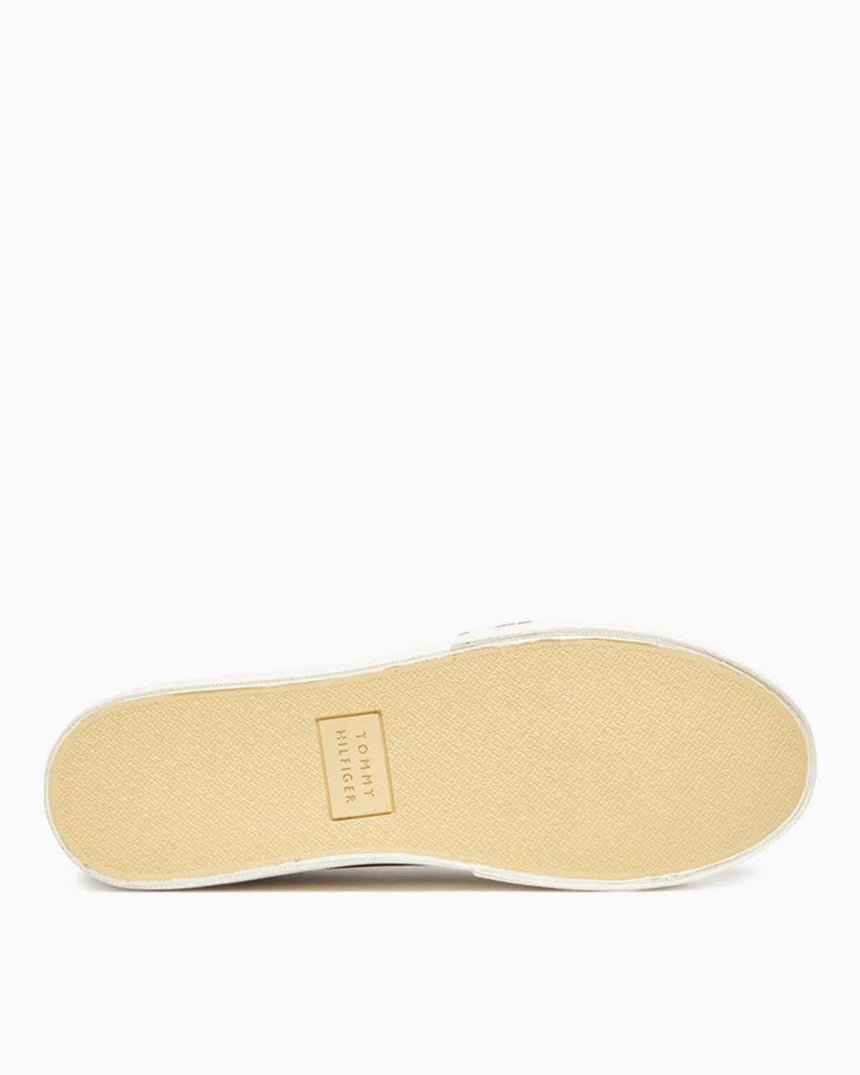 Tommy Hilfiger Güçlendirilmiş Kanvas Erkek Sneaker Rooted Brown